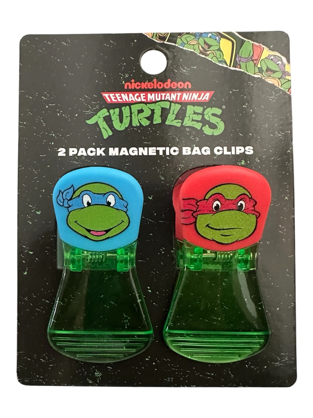 Teenage Mutant Ninja Turtles Magnetic Bag Clips Set of 2
